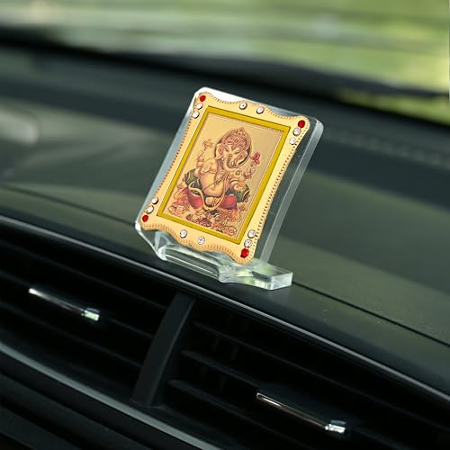 Image of Lord Ganesha Idol for Car Dashboard, Decorative Showpiece for Home, Office & Temple Decor, Spiritual Gift Item