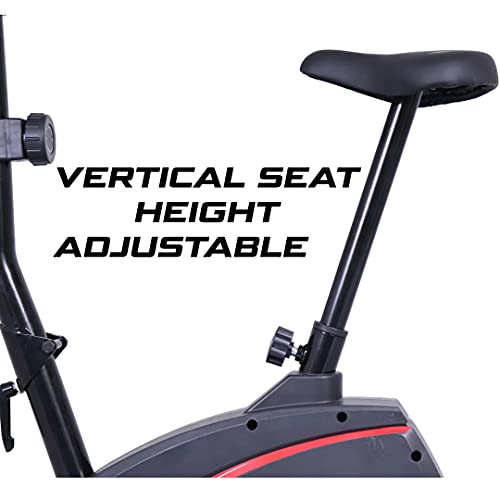 Image of Kobo Folding Magnetic Exercise Bike with 3KG Flywheel, 120KG Max User Weight - Compact, Adjustable, Upright Modes - Home Workout Fitness Cycle (MB-5)