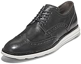 Cole Haan Men's Original Grand Shortwing Oxford, Grey Pinstripe Brush-Off/Silver Birch, 8.5