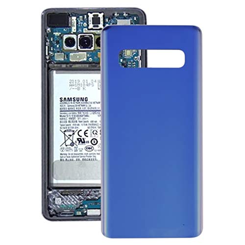 Finition couverture de batterie pour Galaxy S10 SM-G973F bleu cache arrière