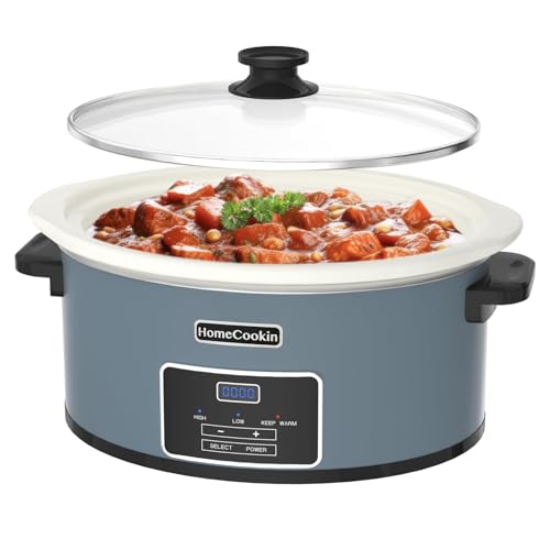 HOMECOOKIN 8-Quart Programmable Slow Cooker