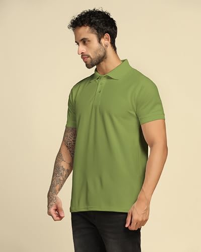 Image of VastraVibes Men's Polo Regular Fit T-Shirt