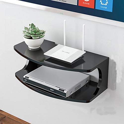 Étagère d'angle pour routeur wifi Projecteur Support Chambre Router Boîte de rangement tenture Hanger mur Salon TV Set-top Box rack Home Office Hôtel