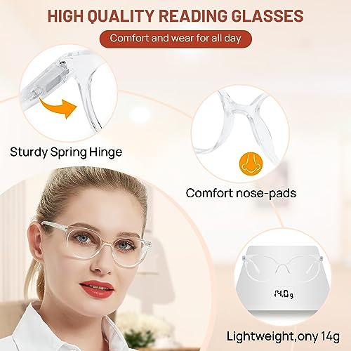 Image of OCCI CHIARI Stylish Reading Glasses Women's Readers Comfort Eyeglasses