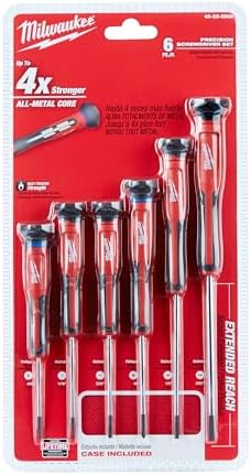 Milwaukee Electric - 6-PC Precision Screwdriver Set CASE