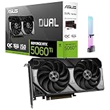ASUS Dual GeForce RTX 5060 Ti OC 16GB GDDR7 GPU, PCIe 5.0, HDMI 2.1b, 3X DP, 4K Gaming and Streaming, Creator...