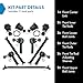 TRQ Front Steering & Suspension Kit Ball Joint Center Link Tie Rod Tie Rod Adjusting Sleeve Compatible with 1998-2004 Nissan Frontier 2000-2004 Xterra