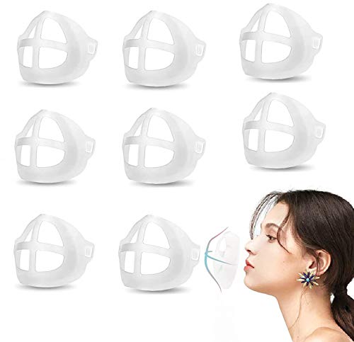 B DyBoHF Mask Bracket, 3D Cool Lipstick Protection Stand - Help Summer Breathe Smoothly Nose and Mouth, Suitable for Women Girls [8 pcs]