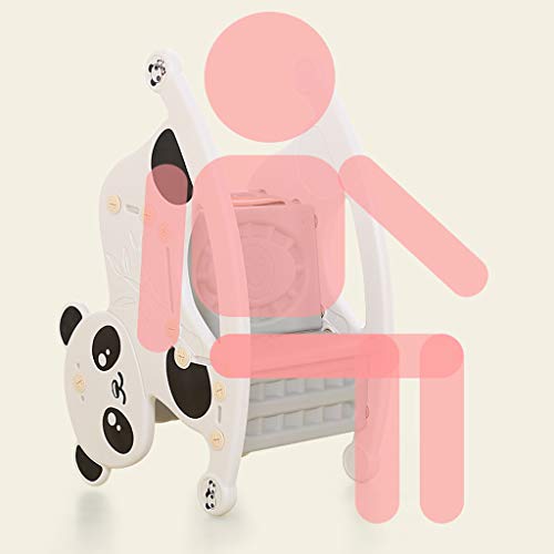 Schaukelpferd Kind Baby Sitz Dual-Use-Schaukelstuhl mit Musik Kunststoff Spielzeug Trojaner Schaukelspielzeug HUYP – Bild 3