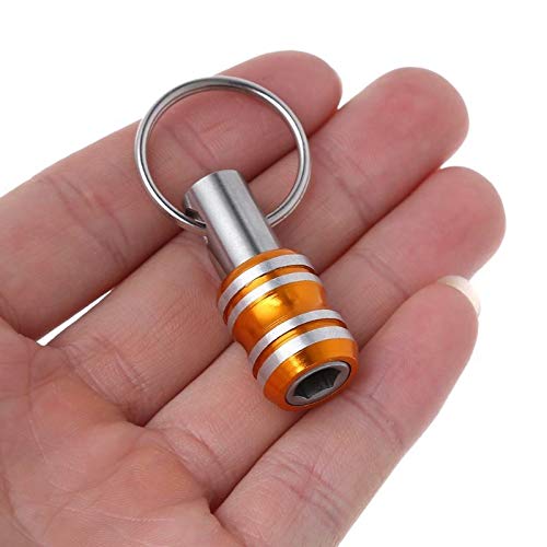 Drill Set bit 1/4 Inch Hex Shank Screwdriver Bits Holder Extension Bar Drill Screw Adapter Easy Change Keychain Drill Collet Adapter