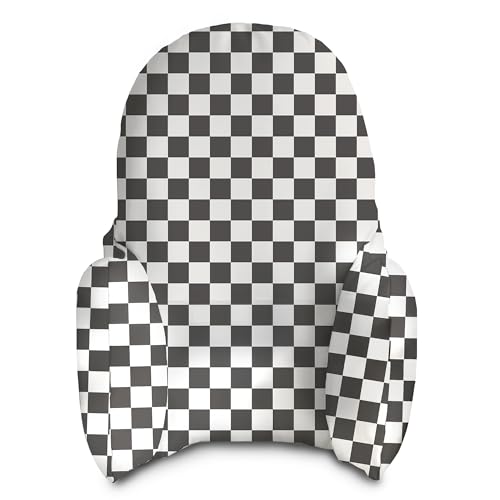 Image of Yeah Baby Goods Wipeable Cushion Cover (Classic Check) - Compatible with The IKEA Antilop Highchair - Soft, Waterproof Baby High Chair Cover