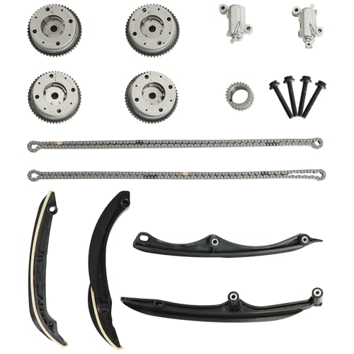 3.5T Engine Timing Chain Kit w/4Pcs VVT Sprockets Fit for 2017-2020 Ford F150 for 2018-2021 Expedition for Lincoln 2018-2022 Navigator 3.5L Turbo V6 Replace 31079S HL3Z6268A HL3Z6C525A HL3Z6C525A