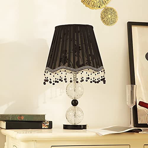Lampe de Bureau Bubble Crystal à Abat-Jour en Tissu Orientable