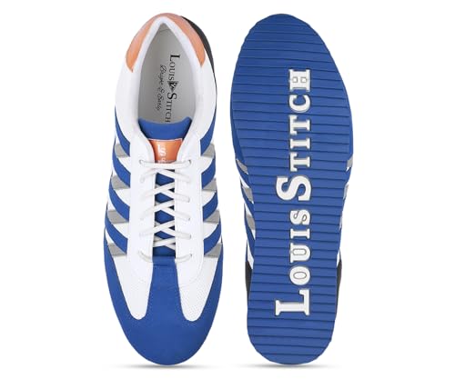 Image of LOUIS STITCH Play Men's Brazillian Blue Fashion Sneaker Comfortable for Men All Day Wear (SNK-CS) (Size- 6 UK)