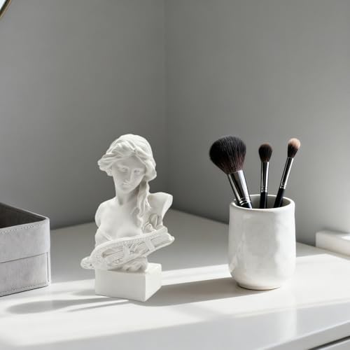 Estatua Busto Afrodita 6" Blanca Escultura Decorativa miniatura 3