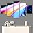 SIGNWIN 5 Panel Canvas Wall Art Abstract Closeup Colorful Digital Art Lights for Home Decorations Ready to Hang - 60"x32"x5 Panels