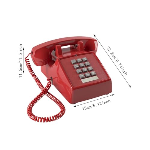 Teléfono tradicional retro de alta gama con elegante acabado para adorno de hogar 7