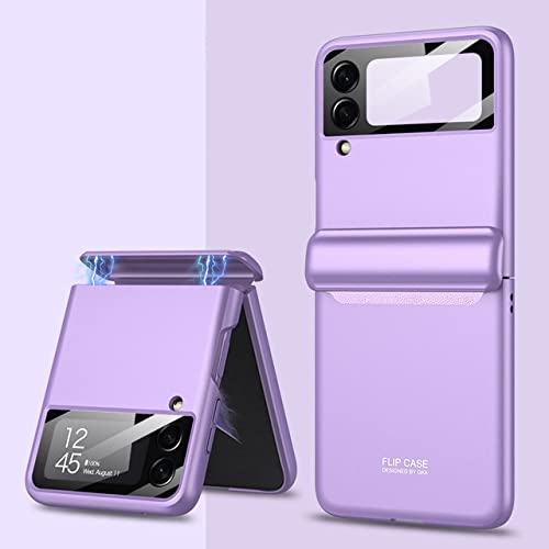 Protection haut de gamme Samsung Galaxy Z Flip 3 coque charnière violette