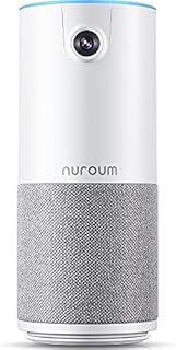 NUROUM HD1080P Conference Webcam w/Microphone & Speaker, Portable All-in-1 Wide-Angle 90° Camera, 10ft Voice Pickup, AI Noise-Cancel, USB &Type-C Plug&Play, Speakerphone&Cam for Zoom,Skype,Teams