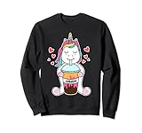 kawaii anime cute unicorn bere milkshake felpa