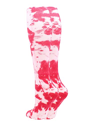 Image of Tie Dye Multisport Tube Socks Soccer Softball Volleyball for Girls Boys Women and Men Youth and Adult