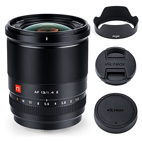 VILTROX 13mm F1.4 e Mount Weitwinkel Objektiv APS-C Prime Objektiv für Sony E ZV-E10 a600 a6600 a6100 a6000 a7 a9