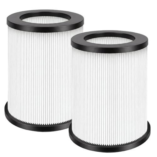 2 Pack VF4000 Replacement Filter Standard Wet/Dry Vac Filter Vf4000 Compatible with RIDGID Vacs Wet Dry 5-20 Gal 6-9 Gal Husky Vacuum