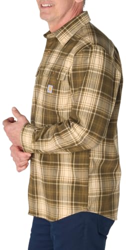 Image of Carhartt Men's Hubbard Loose Ls Plaid Shirt
