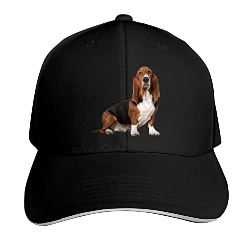 Basset Hound Dog Unisex Berretto da Baseball Regolabile Sport Sandwich cap Trucker Cappelli Hip Hop papà Cappello per Uomo Donna