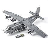 Gonli AC-130 Gunship Building Blocks Sets 1713 PCS WW2 Airplane Building Toys Large Fighter Jet Model Kits for Teens and Adults