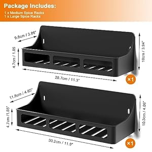 Spice Rack Magnetic Spice Rack for Refrigerator, 2 Pack Magnetic Shelf for Spice Jars, Strong Magnetic Fridge Organizer, Spice Rack Organizer, Heavy Duty Seasoning Rack For Kitchen Organization Spice Rack Magnetic Spice Rack for Refrigerator 2 Pack Magnetic Shelf for Spice Jars Strong Magnetic Fridge Organizer Spice Rack Organizer Heavy Duty Seasoning Rack For Kitchen Organization