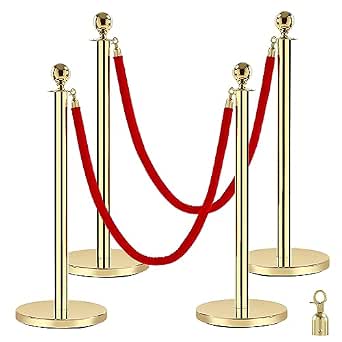 Gift Rope Red Color Amazon.co.jp: Rengue レッドカーペットロープとポール 5フィート/5フィート ベルベットレッドロープ 群衆コントロール ...