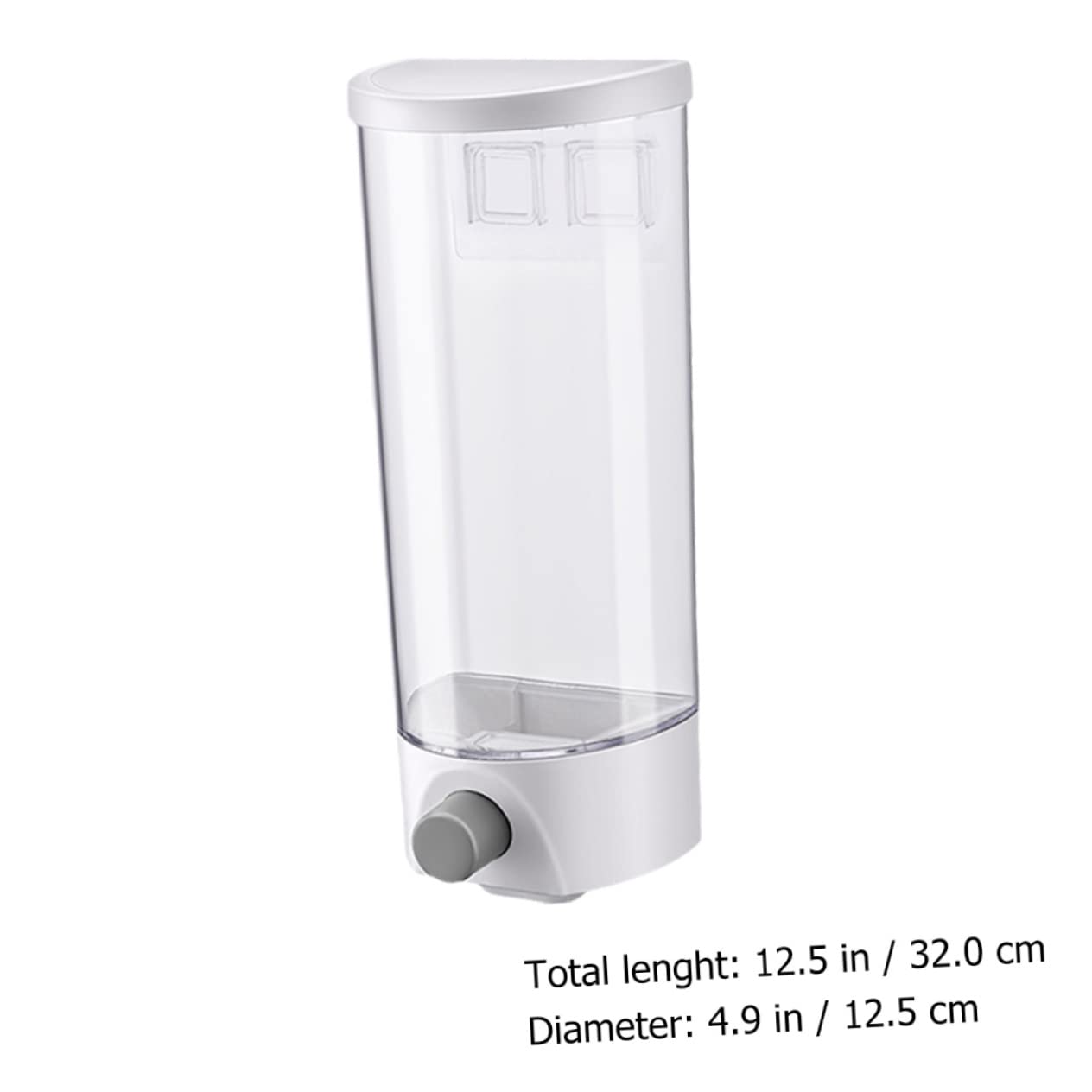 Tarro de Almacenamiento de Pared 1, 5 L Blanco Boca Ancha