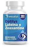 Integratore Occhi con Luteina e Zeaxantina Alto Dosaggio,180 capsule (6 mesi di fornitura)...