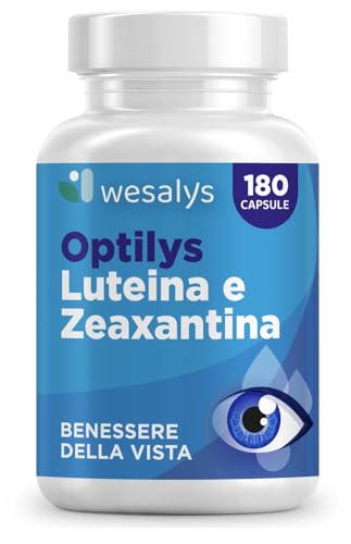 Integratore Occhi con Luteina e Zeaxantina Alto Dosaggio,180 capsule (6 mesi di fornitura),...
