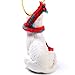 German Shepherd Tiny One Christmas Ornament White