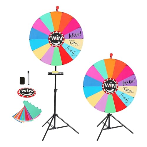 Arroopu Ruleta Giratoria | Herramienta Divertida Reutilizable y Portátil | Ruleta Compacta Giratoria,para Cumpleaños Carnaval Fiesta Juegos Aula Evento De Compras Interior Y Exterior