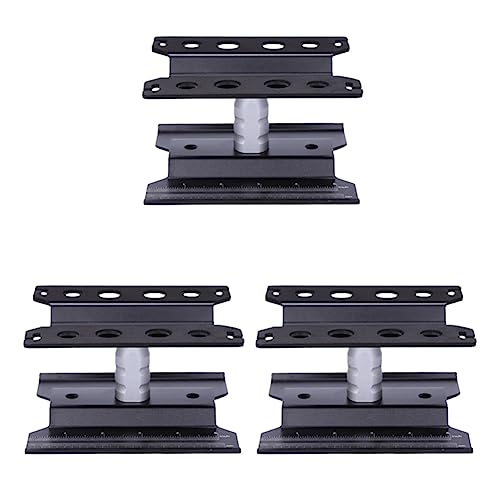 Support de travail en métal RC rotatif à 360 degrés Noir Lot de 3