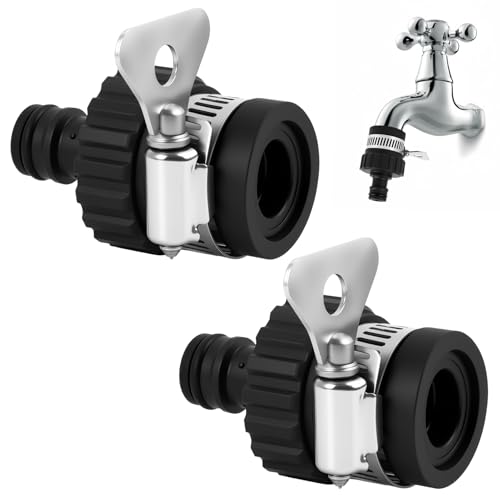 2 Pièces Adaptateur Universel de Robinet pour Tuyau d’Arrosage et Piscine, Connecteur en...
