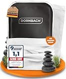 DORNBACH® XXL Moorkissen für Mikrowelle [Made in Germany] - Tiefenwirksames Wärmekissen bei Schmerzen & Verspannungen inkl. weichem Bezug - für Nacken, Schulter, Rücken & Bauch