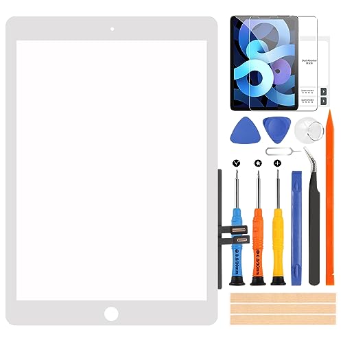  ARSSLY Touch screen per iPad 2018 9.7 A1893 A1954 Digitizer Schermo per iPad 6 6th con Kit de Riparazione, Touchscreen Sostituzione (Senza Home Bottone, Non LCD Display) (Bianco)