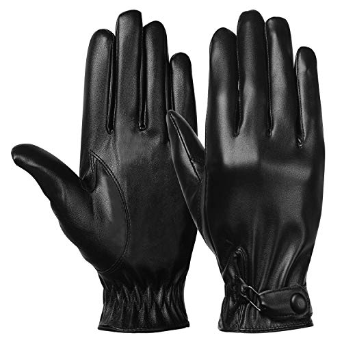 COUTOG レザー手袋 タッチパネル対応 バイクグローブ メンズ 革