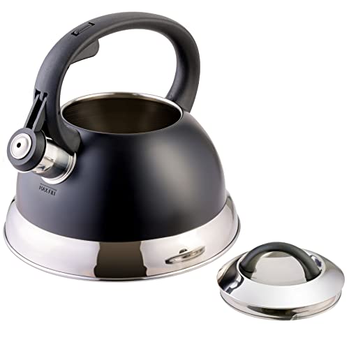 Mr. Coffee Flintshire 1.75-Quart Stainless Steel Whistling Tea Kettle with Nylon Handle – Matte Black Stove-Top Kettle for Boiling Water by Mr. Coffee - Image 3