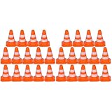 TOYANDONA 28Pcs Ingénierie Pâques Formation Indépendante Simulation Cognitive Miniature Intrusion Monopolio Route à Thème pour L' éducation Pouces Barrières Édition Remplie Isaac Roadblock