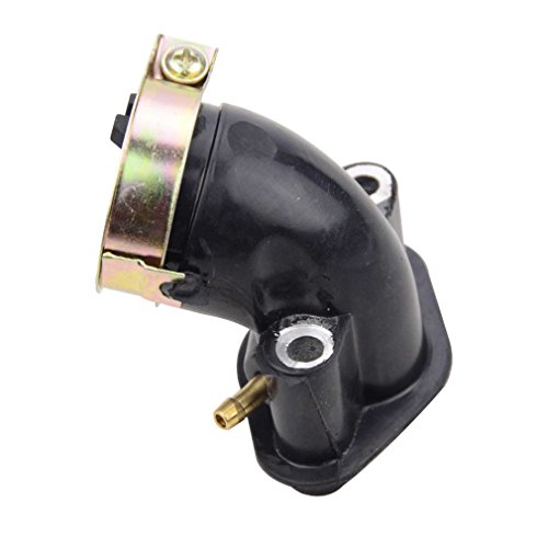 GOOFIT 90 Degree Bent Intake Manifold Pipe for GY6 49cc 50cc ATV Scooter Moped
