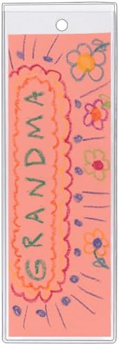 StoreSMART - Plastic Bookmark Covers/Holders with Tassle Hole - Clear Plastic - 100-Pack - Made in USA - BMK466C-100