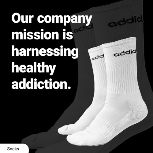 Addict Pickleball Court Comfort+ Crew Socks - Athletic Crew Socks - Unisex4