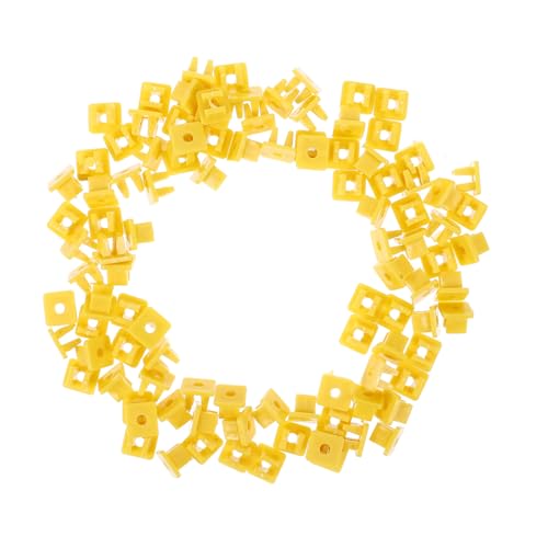 HEALLILY 100pcs Car Guard Plate Screw Clip Bumper Liners License Plate Fasteners for Quarter Trim Panel Screw