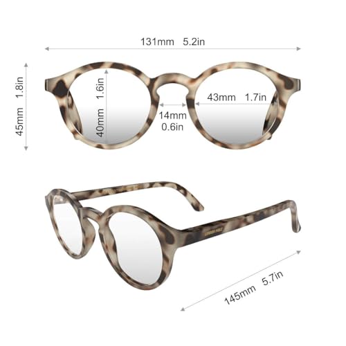 Image of LONDON MOLE Graduate blue light glasses | Round panto-style blue blockers | Anti-eyestrain | Unisex | Spring Hinges