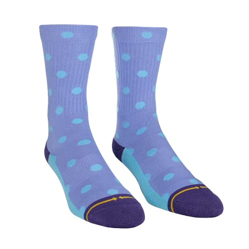 MERGE4 Spidey Periwinkle Polka Dots Unisex Crew Socks